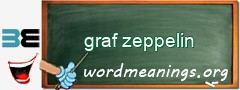 WordMeaning blackboard for graf zeppelin